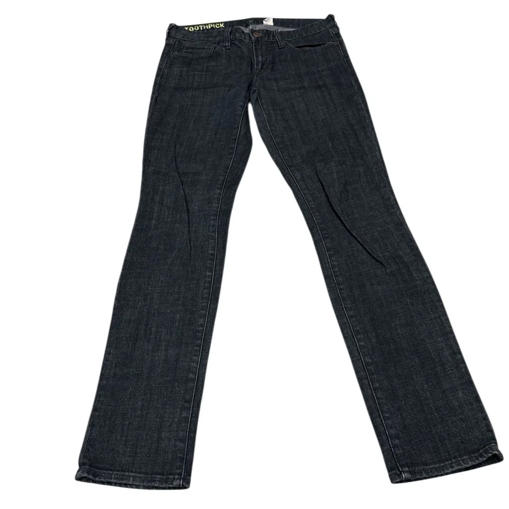 J. Crew Women's Deep Indigo Toothpick Jeans Stretch Women’s Size 29
